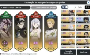 Conta endgame Black Clover Mobile, 56 top global.