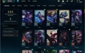 Conta prata 2 MAIN ADC, com 82 skins e 110 champs