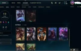 CONTA SMURF LOL PLATINA 4 75% DE WIN RATE| SKIN MÍTICA