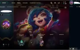 CONTA SMURF LOL PLATINA 4 75% DE WIN RATE| SKIN MÍTICA