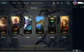 CONTA SMURF LOL PLATINA 4 75% DE WIN RATE| SKIN MÍTICA