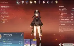 Conta Genshin Impact AR 5 com Hutao + Qiqi