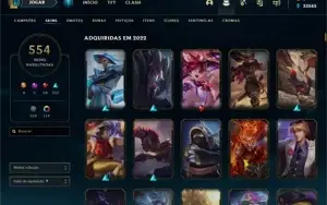 Conta DIAMOND com 554 Skins, e do valorant também