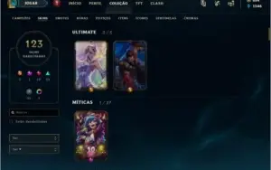 Conta LOL D2 50 PDL , 93 Campeões , 123 Skins