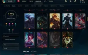 Conta LOL D2 50 PDL , 93 Campeões , 123 Skins