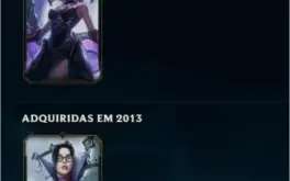 Conta lvl 206, 55 skins ativas