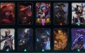 Conta lvl 206, 55 skins ativas