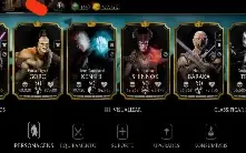 Conta de Mortal Kombat Mobile com vários diamantes