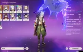 Conta Genshin Impact Jean 5* Keqing 5* Razor Fischl