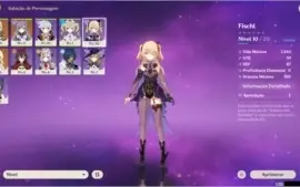 Conta Genshin Impact Jean 5* Keqing 5* Razor Fischl