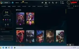 CONTA LEAGUE OF LEGENDS LVL 373 COM 84 SKINS