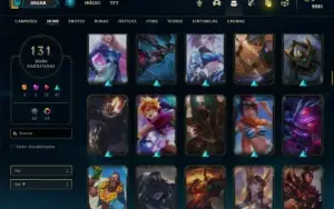 Conta Unranked com 115 Champs e 131 Skins ( MAIN MID )