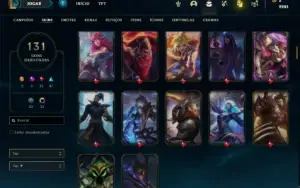 Conta Unranked com 115 Champs e 131 Skins ( MAIN MID )
