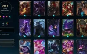 ContaLOL 200skins + Akali prestigio, Todos os campeões
