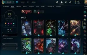 vendo conta 72skin 1 ultimate 1 mítica 7 épicas 14 lendárias