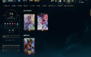 Unranked com 125 Champs e 74 Skins ( ADC / JG / TOP )