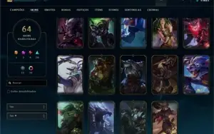 Conta LoL: Gold IV/ Kayn Prestigio/ 64 Skins