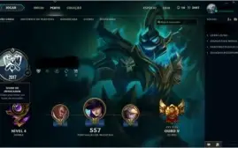 Conta de lol Ouro V (flex) 382 skins e todos campeoes