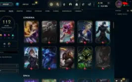 conta platina 3 full acesso, altera email e senha 112 skins