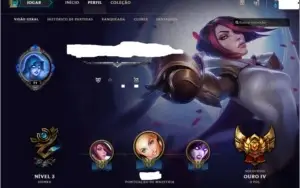 Conta com 101 champ e 35 skins