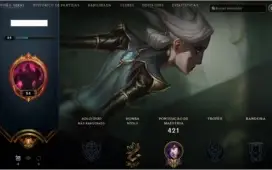 Lol - C.o.n.t.i + 118 Champs, 66 Skins/sem Elo