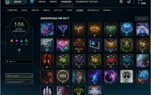 Lol - C.o.n.t.i + 118 Champs, 66 Skins/sem Elo