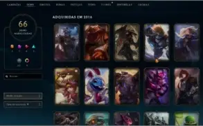 Lol - C.o.n.t.i + 118 Champs, 66 Skins/sem Elo