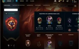 Conta bronze 1 com 109 skins e 135 champs