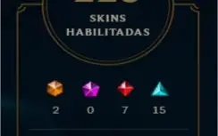 Conta League of Legends BORDA GOLD 121 CAMPEÕES 228 SKINS