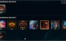 Conta League of Legends BORDA GOLD 121 CAMPEÕES 228 SKINS