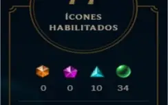 Conta League of Legends BORDA GOLD 121 CAMPEÕES 228 SKINS