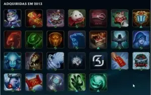 Conta League of Legends BORDA GOLD 121 CAMPEÕES 228 SKINS