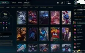 81 champs, 30 skins, 10 cromas e 109 ícones