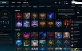 81 champs, 30 skins, 10 cromas e 109 ícones