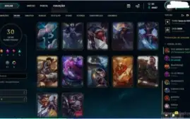 81 champs, 30 skins, 10 cromas e 109 ícones