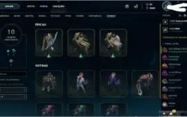 81 champs, 30 skins, 10 cromas e 109 ícones