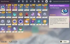 CONTA|AR57|9 Personagens 5*|Ganyu+Shogun+Venti+Miko+Eula|ETC