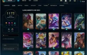 Conta de LOL com TODAS AS SKINS compráveis RIVEN CAMP 2012.
