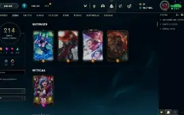 conta de lol com várias m7 e skins