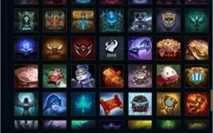 BARATA COLECIONADOR SKIN KAYLE JUIZA, 7 SKIN VITORIOSAS, ETC