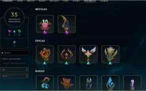 CONTA PARA COLECIONADOR LEAGUE OF LEGENDS