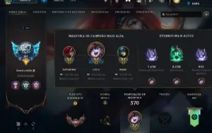 Conta do League Of Legends com 88 Skins