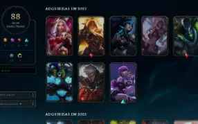 Conta do League Of Legends com 88 Skins