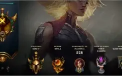 Conta lol lvl 30 Ouro 500+ skins 116kk Essêncio Azul