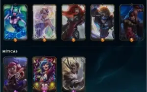 Conta lol lvl 30 Ouro 500+ skins 116kk Essêncio Azul
