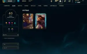 Unranked com 100 Champs e 40 Skins