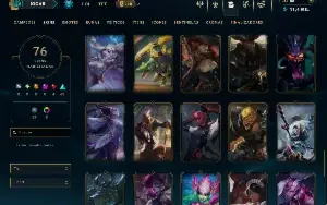 Bronze 4 com 140 Champs e 76 Skins ( JG / TOP )