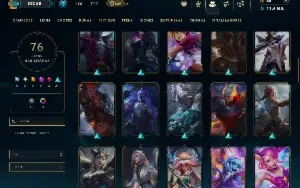 Bronze 4 com 140 Champs e 76 Skins ( JG / TOP )