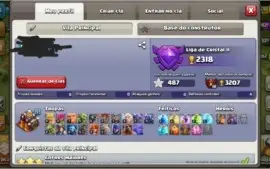 Clash of clans cv10 semi full + 2mil gemas barato