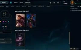 Conta de LoL - Gold V / Skins raras / Espólio